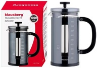 PISTON SVORNÍK NA KÁVU, ČAJ, BYLINKY 1000ml OCEL + SKLO Grafit KLAUSBERG PISTON SVORNÍK NA KÁVU, ČAJ, BYLINKY 1000ml OCEL + SKLO Grafit KLAUSBERG