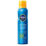 Nivea Sun Protect & Refresh sprej na opaľovanie SPF50 200 ml Nivea Sun Protect & Refresh sprej na opaľovanie SPF50 200 ml