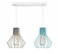 Lustrové závesné svietidlo BELL 2 COLOR - môže byť LED - výber z 8 farieb tienidiel Lustrové závesné svietidlo BELL 2 COLOR - môže byť LED - výber z 8 farieb tienidiel
