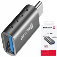 SWISSTEN OTG USB-C samec / USB-A samica adaptér SWISSTEN OTG USB-C samec / USB-A samica adaptér