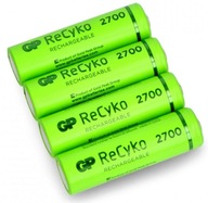 4x R6 AA GP ReCyko 2700 Series 2600 mAh batéria 4x R6 AA GP ReCyko 2700 Series 2600 mAh batéria