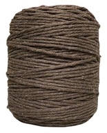 Bavlnená šnúra pre makramé, HNEDÁ, 200m, 3mm Bavlnená šnúra pre makramé, HNEDÁ, 200m, 3mm