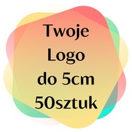 Nažehľovacia termo nálepka Logo do 5 cm 50 ks