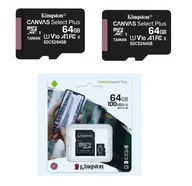 2X pamäťová karta KINGSTON MicroSDXC 64 GB 100 MB A1