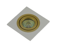 FIXTURE SQUARE GU10 POHYBLIVÉ MR16 BIELE ZLAT FIXTURE SQUARE GU10 POHYBLIVÉ MR16 BIELE ZLAT
