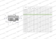 Hydraulická prípojka BB 1/2"UNF (JIC) x M12x1,5 (XGE) Waryński ( sp. Hydraulická prípojka BB 1/2"UNF (JIC) x M12x1,5 (XGE) Waryński ( sp.