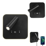 USB NÁSTENNÁ LAMPA LED LAMPA NA ČÍTANIE S USB NABÍJANÍM 3V1 3000K USB NÁSTENNÁ LAMPA LED LAMPA NA ČÍTANIE S USB NABÍJANÍM 3V1 3000K