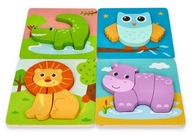 Hračky pre batoľatá 1+ 3D Puzzle zvieratká Hračky pre batoľatá 1+ 3D Puzzle zvieratká