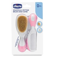 Sada kefy Chicco Brush and Comb s prírodným P1