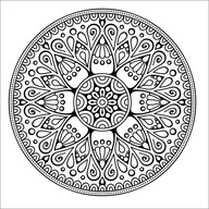 Šablóna na maľovanie, viacnásobná šablóna /mandala/