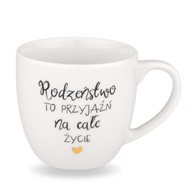 300 ml hrnček s nápisom - súrodenci - priateľstvo pre život - Zlaté srdce 300 ml hrnček s nápisom - súrodenci - priateľstvo pre život - Zlaté srdce