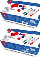 Súprava tabúľ MemoBe, 4 fixy, magnetická špongia, 6 magnetov x2 Súprava tabúľ MemoBe, 4 fixy, magnetická špongia, 6 magnetov x2