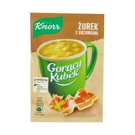 Horúci hrnček Knorr kyslá polievka s krutónmi 17g - 38 kusov