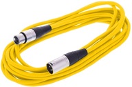 XLR - XLR kábel mikrofónu - 6 m žltý XLR - XLR kábel mikrofónu - 6 m žltý