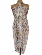 Letný PAREO plážový šál SARONG hodváb 180x92 Letný PAREO plážový šál SARONG hodváb 180x92