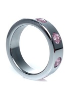 Prsteň - Kovový erekčný prsteň s ružovými diamantmi La Prsteň - Kovový erekčný prsteň s ružovými diamantmi La