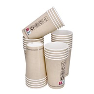 Jednorazové kraft papierové poháre 400ml 50 ks Jednorazové kraft papierové poháre 400ml 50 ks