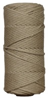 Bavlnená šnúrka na makramé, 3mm, 200m, béžová Bavlnená šnúrka na makramé, 3mm, 200m, béžová