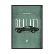 Nástenná maľba Ford Mustang Bullitt