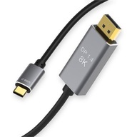 Kábel adaptéra USB-C na Displayport DP 8K 4K 144Hz Kábel adaptéra USB-C na Displayport DP 8K 4K 144Hz
