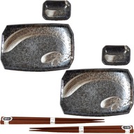 Súprava sushi keramiky Dark Ansen pre 2 osoby E Súprava sushi keramiky Dark Ansen pre 2 osoby E