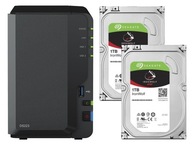 Synology DS223 2 GB + 2 x 1 TB server Seagate NAS