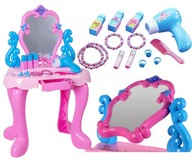 Detský toaletný stolík pre dievča s XXL zrkadlom