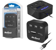 HUB 3XUSB SPLITTER ČÍTAČKA SD KARIET HUB 3XUSB SPLITTER ČÍTAČKA SD KARIET