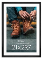 Čierny rám A4 Hliníkový rám 21x29,7 cm 29,7x21 Čierny rám A4 Hliníkový rám 21x29,7 cm 29,7x21