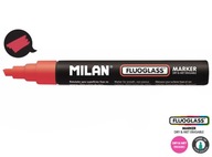 Červená značka na čelné sklo Milan fluoglass
