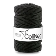 Colinea String sa prepletala pre makramu 100% bavlnu, 5 mm 100 m, čierna Colinea String sa prepletala pre makramu 100% bavlnu, 5 mm 100 m, čierna