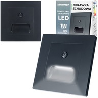 OSVETLENIE SCHODISKOVÉ LED LAMPY S POHYBOVÝM SNÍMAČOM ZASTAVENÉ DO KRABICE OSVETLENIE SCHODISKOVÉ LED LAMPY S POHYBOVÝM SNÍMAČOM ZASTAVENÉ DO KRABICE