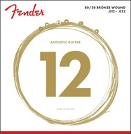 Struny pre akustickú gitaru Fender 70L 12-52 Struny pre akustickú gitaru Fender 70L 12-52