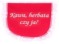 Filuterny Czerwony Fartuszek Kawa, Herbata czy Ja?
