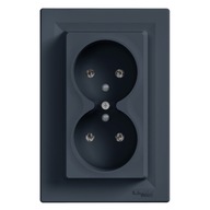 SCHNEIDER ASFORA DVOJZÁSUVKA 2x2P+E Z/U ANTRA SCHNEIDER ASFORA DVOJZÁSUVKA 2x2P+E Z/U ANTRA