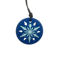 Terapeutické hryzátko, snehová vločka, námornícka modrá, Jellystone Designs Terapeutické hryzátko, snehová vločka, námornícka modrá, Jellystone Designs