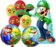 Sada darčekových balónov LUIGI SUPER MARIO BROS Broskyňová huba k narodeninám 9 ks. Sada darčekových balónov LUIGI SUPER MARIO BROS Broskyňová huba k narodeninám 9 ks.