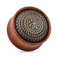 Drevená zátka - Mandala z palisandru 8 mm Drevená zátka - Mandala z palisandru 8 mm