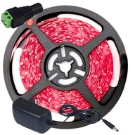 ČERVENÝ LED PÁS 5M 12V SET + NAPÁJACÍ ZDROJ + DC KONEKTOR ČERVENÝ LED PÁS 5M 12V SET + NAPÁJACÍ ZDROJ + DC KONEKTOR