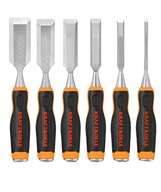 SADA tesárskych dlát x 6 na vyrezávanie dreva 6 13 19 25 32 38 mm SADA tesárskych dlát x 6 na vyrezávanie dreva 6 13 19 25 32 38 mm