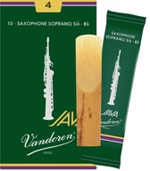 4 Vandoren JAVA SR304 soprán saxofónové plátno