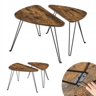 Malý konferenčný stolík SET 2 pomocných strán 60x38x47 vintage LOFT Malý konferenčný stolík SET 2 pomocných strán 60x38x47 vintage LOFT