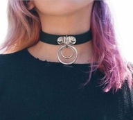 KOLUCHO Leather Choker Punkový obojok N52 KOLUCHO Leather Choker Punkový obojok N52