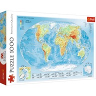 PUZZLE 1000 PUZZLE FYZICKÁ MAPA SVETA TREFL PUZZLE 1000 PUZZLE FYZICKÁ MAPA SVETA TREFL