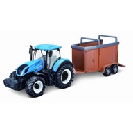NEW HOLLAND METAL TRACTOR s prívesom BBURAGO NEW HOLLAND METAL TRACTOR s prívesom BBURAGO