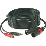 Klotz AT-CM0100 Kábel 2 x RCA - 2 x XLR samec 1m