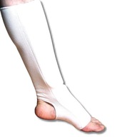 Elastické chrániče holennej kosti biele XS Elastické chrániče holennej kosti biele XS