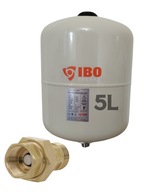 5L expanzná nádoba na teplú/studenú vodu IBO + nožný ventil 5L expanzná nádoba na teplú/studenú vodu IBO + nožný ventil