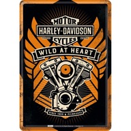 Kovový mini vývesný štít Harley Davidson Garage