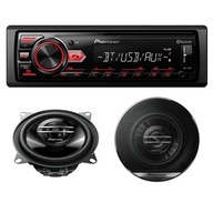 Rádio PIONEER MVH-29BT + 10 cm reproduktory TS-G1020F Rádio PIONEER MVH-29BT + 10 cm reproduktory TS-G1020F